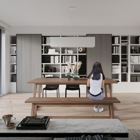 Lámpara de araña SANTA BIS 80 blanca + 3 bombillas LED E27 3000K Cálida 7,5W 620lm