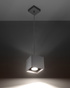 Lámpara colgante QUAD 1 gris + 1x bombilla LED GU-10 4000K Fría 7W 630lm