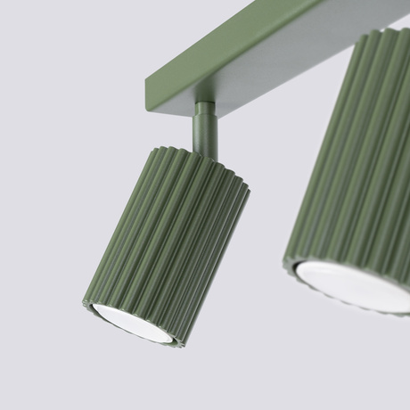 Lámpara de techo KARBON 2 verde oliva