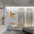 Plafond QUAD 1 antracita + 1x bombilla LED GU-10 3000K Cálida 7W 620lm
