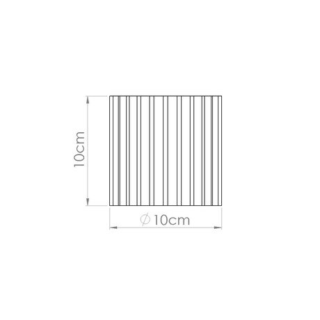Lámpara de techo AURA 1 moca GU10