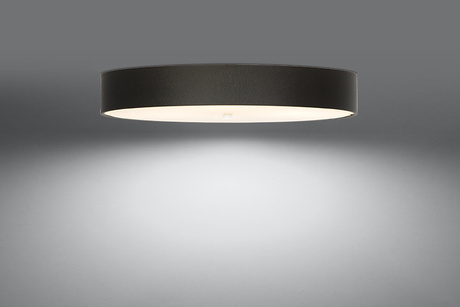 Plafond SKALA 90 negro + 6x bombilla LED E27 3000K Cálido 7,5W 620lm