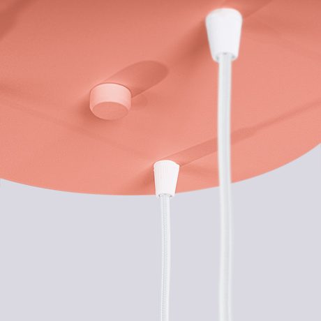 Lámpara colgante HALO 3P melocotón