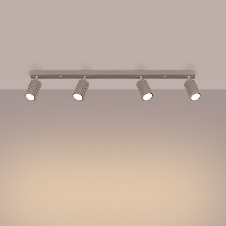 Lámpara de techo KARBON 4L taupe