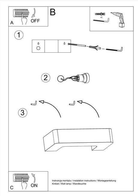 Aplique de cerámica MAGNET blanco 1x bombilla LED E27 4000K Fría 7,5W 650lm