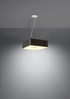 Lámpara de araña LOKKO 45 negra + 5 bombillas LED E27 3000K Cálida 7,5W 620lm