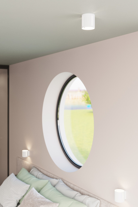 Plafond INEZ blanco + 1x bombilla LED G9 4000K Fría 4,5W 530lm