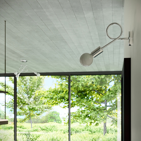 Lámpara de araña SUPEŁ 5 cromada + 3X bombilla LED E27 3000K Cálida 7,5W 620lm