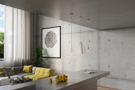 Lámpara colgante DEMI blanca + 1x bombilla LED E27 4000K Fría 7,5W 650lm