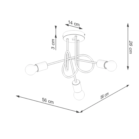 Lámpara EMBER 3 blanca