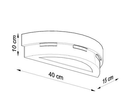 Aplique de cerámica HELIOS blanco + 1x bombilla LED E27 3000K Cálida 7,5W 620lm