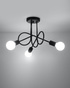 Lámpara SUPEŁ 3 negra + 3x bombilla LED E27 3000K Cálida 7,5W 620lm