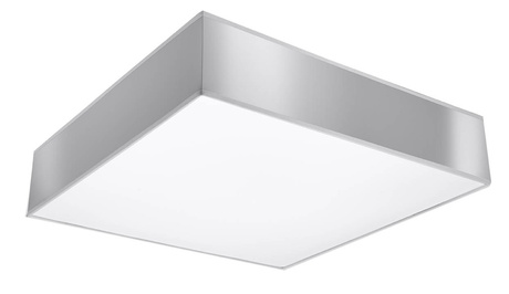 Plafón HORUS 55 GRIS + 4 bombillas LED E27 4000K Fría 7,5W 650lm