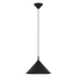Lámpara colgante ZUMA negra + 1x bombilla LED E27 3000K Cálida 7,5W 620lm