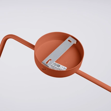 Aplique NOX rojo ocre