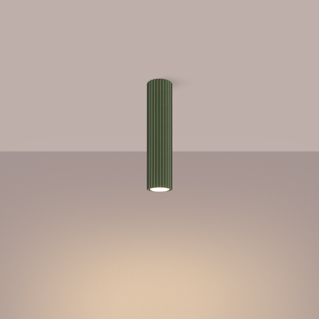 Lámpara de techo KARBON 30 verde oliva