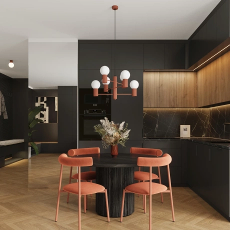 Araña HALO 6 rojo ocre