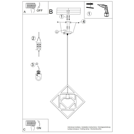 Lámpara colgante CARO