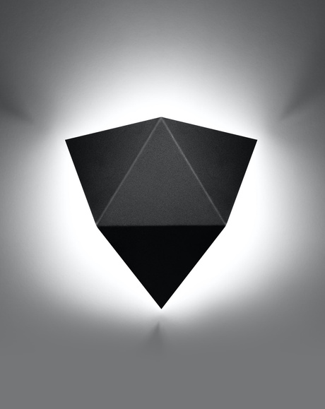 Aplique SOLIDO negro + 1x bombilla LED G9 4000K Fría 4,5W 530lm