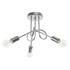 SUPEŁ 3 lámpara de araña cromada + 3X bombilla LED E27 3000K Cálida 7,5W 620lm