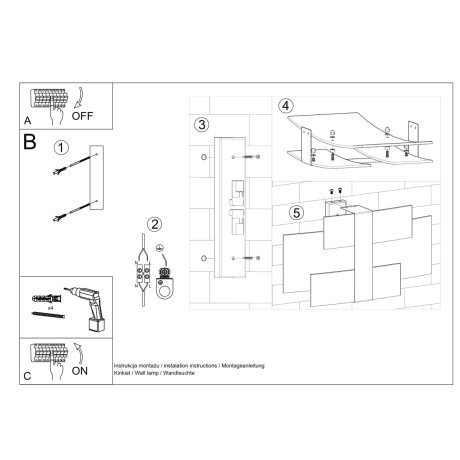 Lámpara de pared CELIA chrom