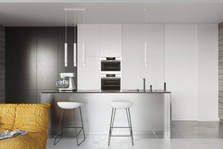 WEZYR 2 lámpara colgante blanca + 2x bombilla LED G9 4000K Fría 4,5W 530lm