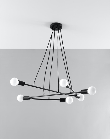 Lampa wisząca ASTRAL 6 czarna