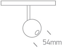 NOXE 1 LED negro 3000K 7W 560lm