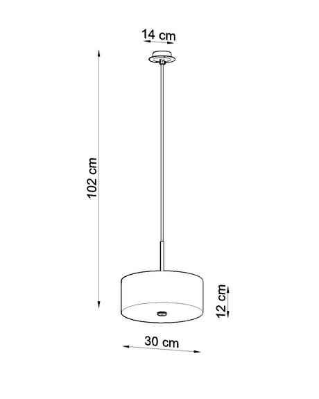 Lámpara SKALA 30 negra + 3 bombillas LED E27 4000K Fría 7,5W 650lm