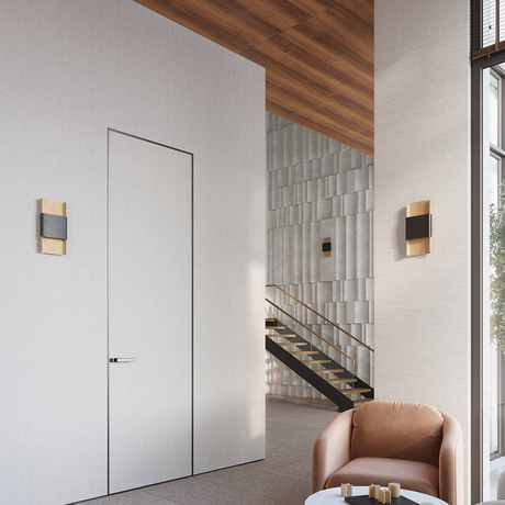 DURLIN Aplique oro/negro + 2x bombilla LED G9 3000K Cálido 4,5W 450lm