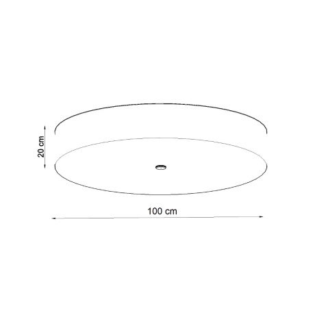Lámpara de techo SKALA 100 negra