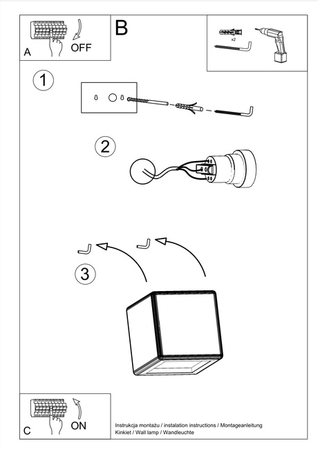 NESTA aplique de cerámica blanco + 1x bombilla LED E27 4000K Fría 7,5W 650lm