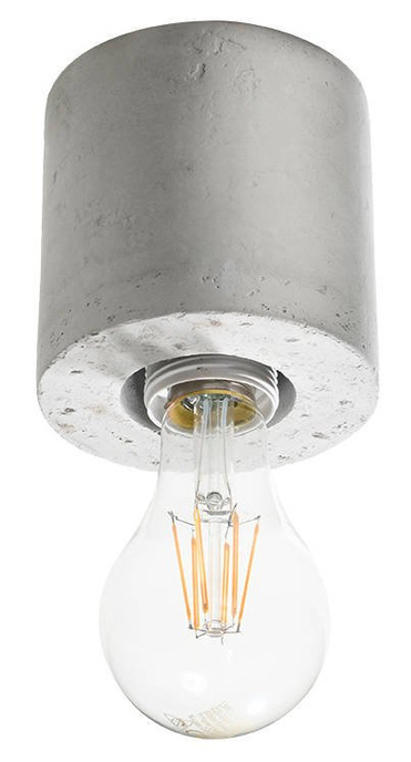Plafond SALGADO hormigón + 1x bombilla LED E27 3000K Cálida 7,5W 620lm