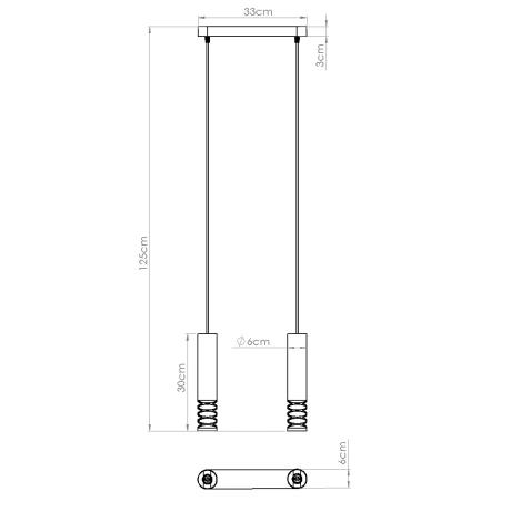 Lámpara colgante LAMI 2 blanca