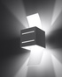 Aplique LORETO gris + 1x bombilla LED G9 3000K Warm 4.5W 510lm