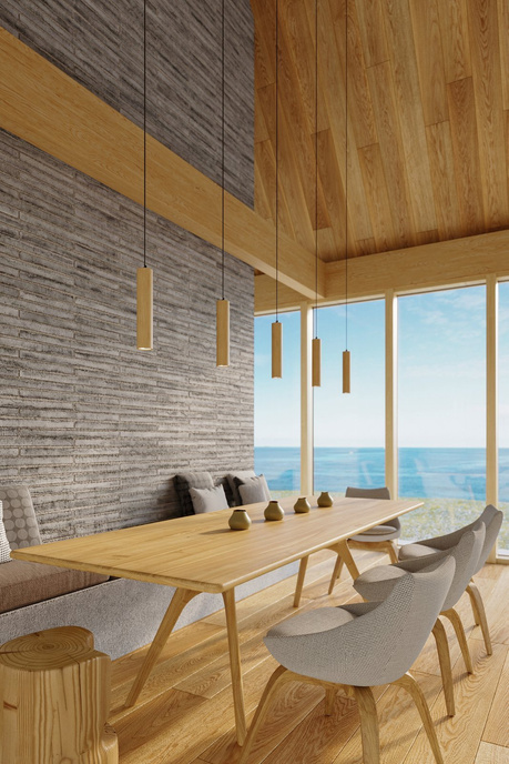 LINO 3 lámpara colgante de madera natural + 3x GU-10 4000K fría 7W 630lm bombilla LED