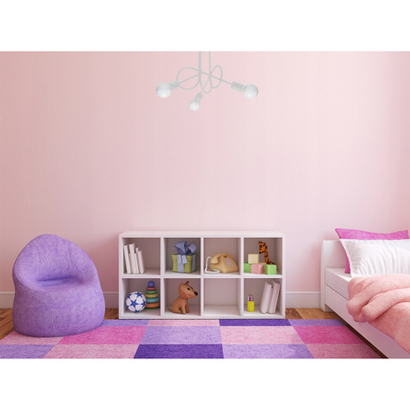 Lámpara SUPEŁ 3 blanca + 3x bombilla LED E27 4000K Fría 7,5W 650lm