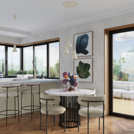 Lámpara colgante ESTRIA 3P beige