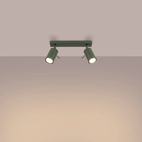 Lámpara de techo RING 2 verde oliva