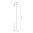 PRYSM Lámpara colgante 1 blanco + 1x bombilla LED G9 4000K Frío 4,5W 460lm