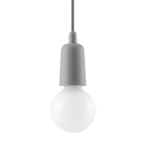 Lámpara colgante DIEGO 1 gris
