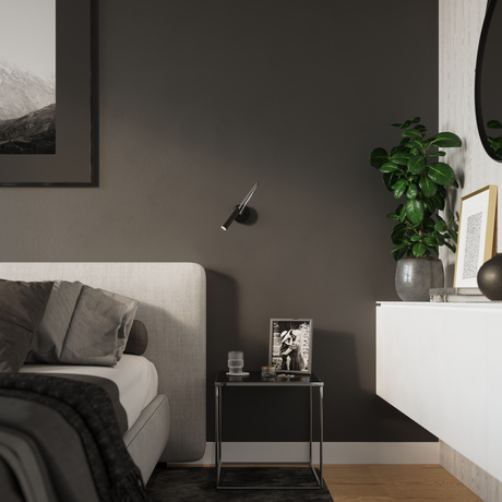 Aplique AXIL negro + 1x bombilla LED G9 3000K Warm 4.5W 510lm