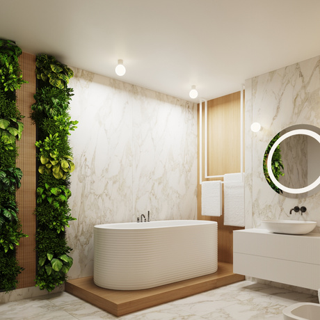 Lámpara de techo HALO blanco IP44