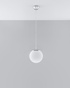 UGO 20 lámpara colgante cromo + 1x bombilla LED E27 3000K Cálida 7,5W 620lm