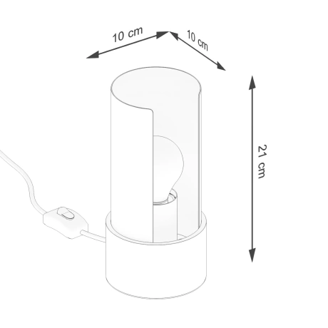 Lámpara de mesa FLASH blanca