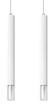 WEZYR 2 lámpara colgante blanco + 2x bombilla LED G9 3000K Warm 4.5W 510lm