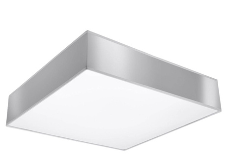 Plafón HORUS 45 GRIS + 3 bombillas LED E27 3000K Cálido 7,5W 620lm