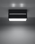 Plafond LOBO MAXI negro + 2x bombilla LED G9 4000K Fría 4,5W 530lm