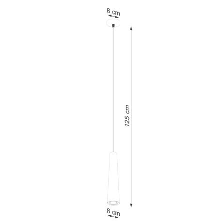 ELECTRA Lámpara colgante Hormigón + 1x Bombilla LED GU-10 4000K Frío 7W 530lm