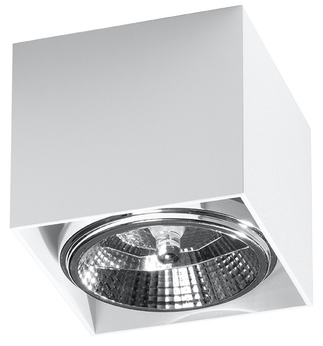 Plafond BLAKE Blanco + 1x Bombilla LED GU10 AR111 4000K FRÍO 10W 850lm